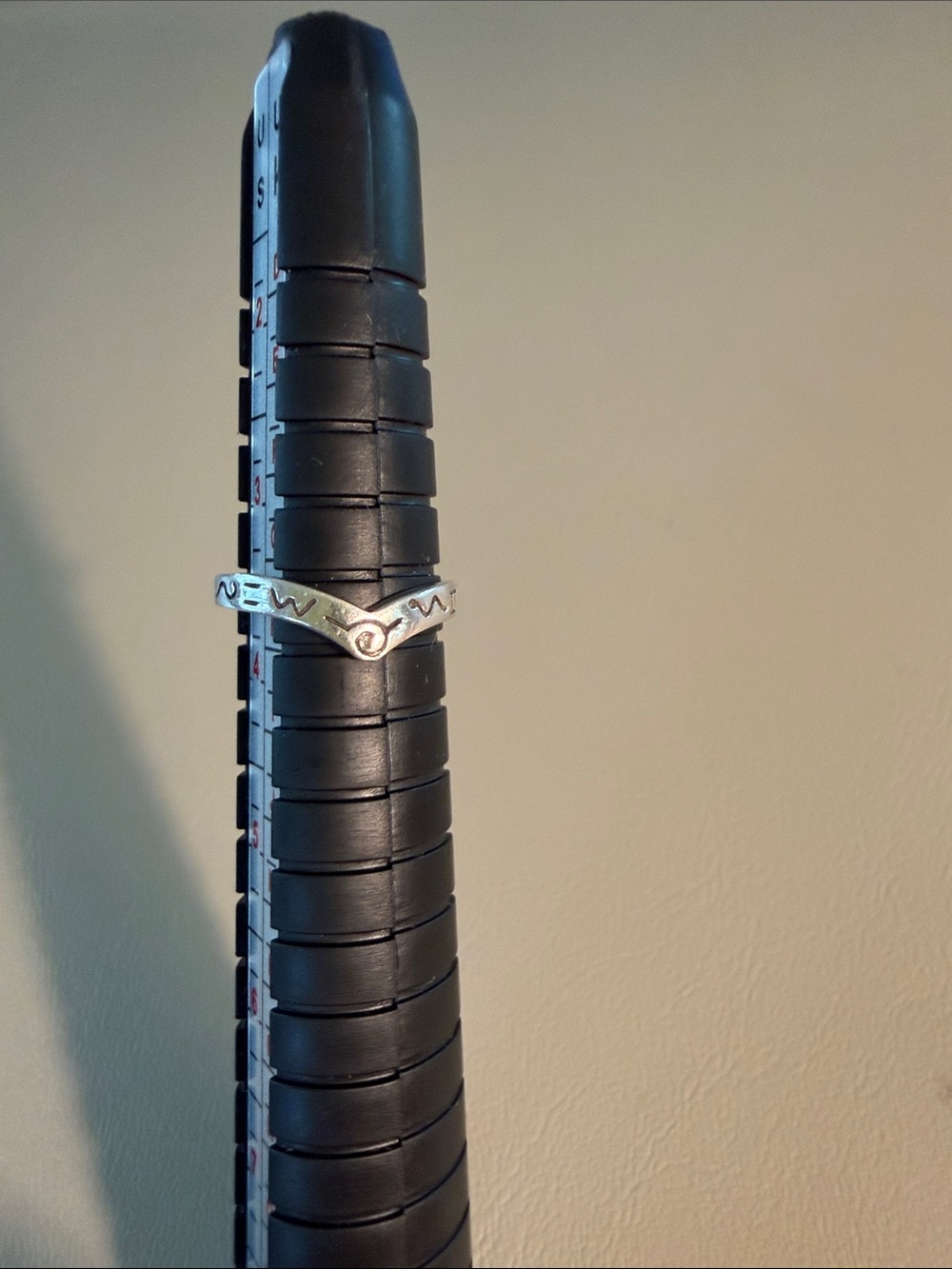 Sterling Chevron V-Shape Silver Ring